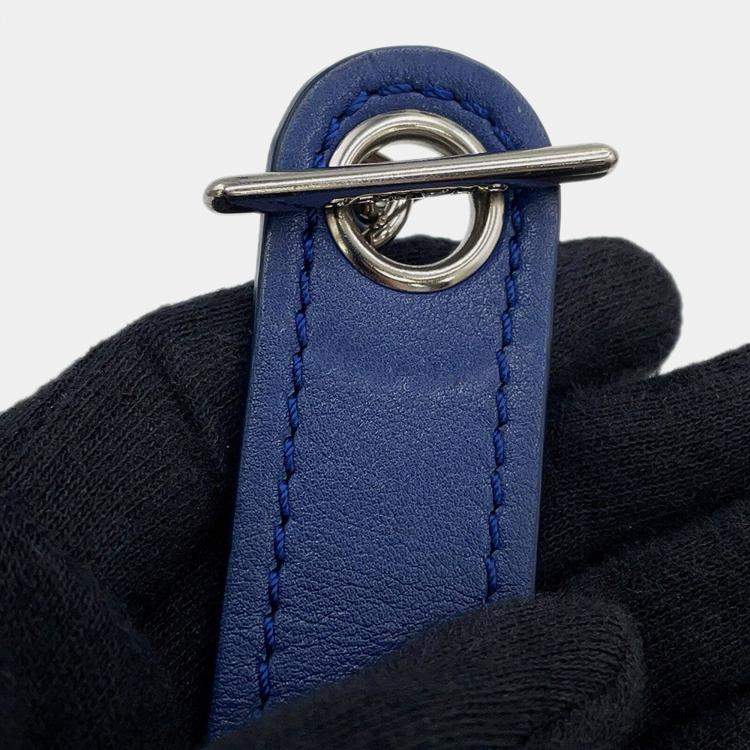 Pre Owned Chanel Cc Logo Tweed Print Backpack Blue/Multicolor Nylon Leather