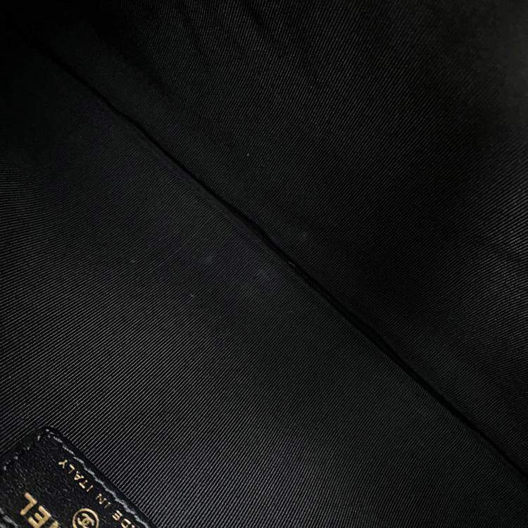 Pre Owned Chanel Cc Logo Clutch Bag Black/White Tweed