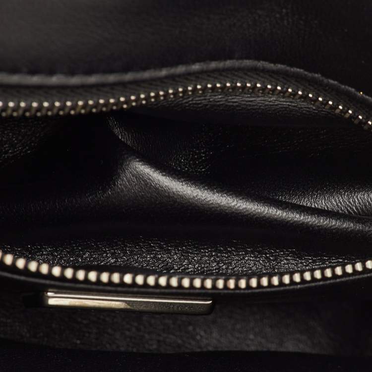 Pre Owned Chanel Strass Evening Mini Black Velvet Flap Bag