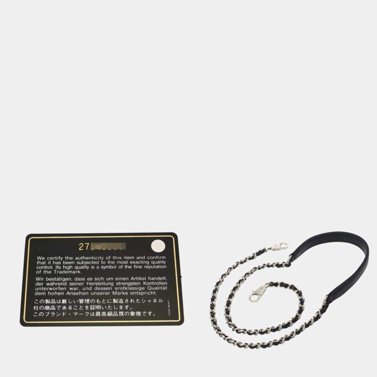 Pre Owned Chanel Matelasse Top Handle Flap Bag Xs Blue Denim Handbag