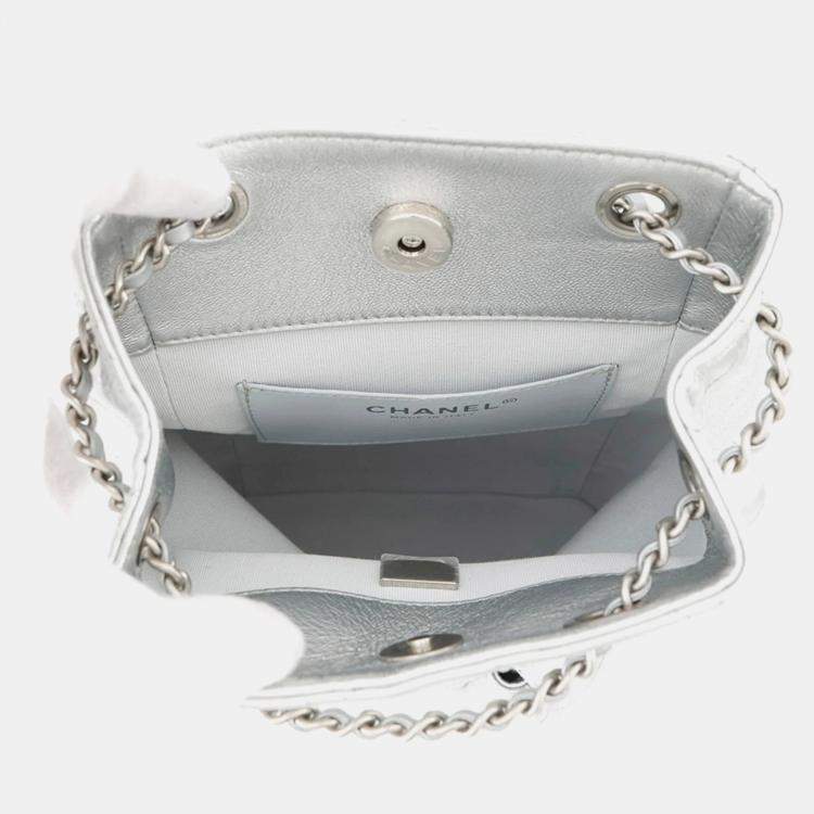 Pre Owned Chanel Matelasse Coco Mark Leather Backpack