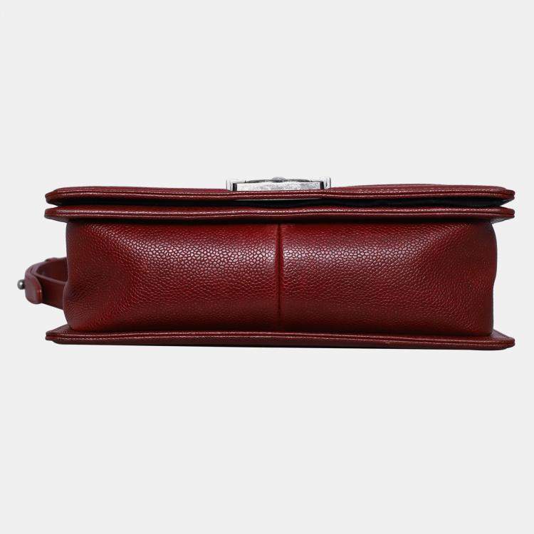 Pre Owned Chanel Caviar Old Medium Boy Bag