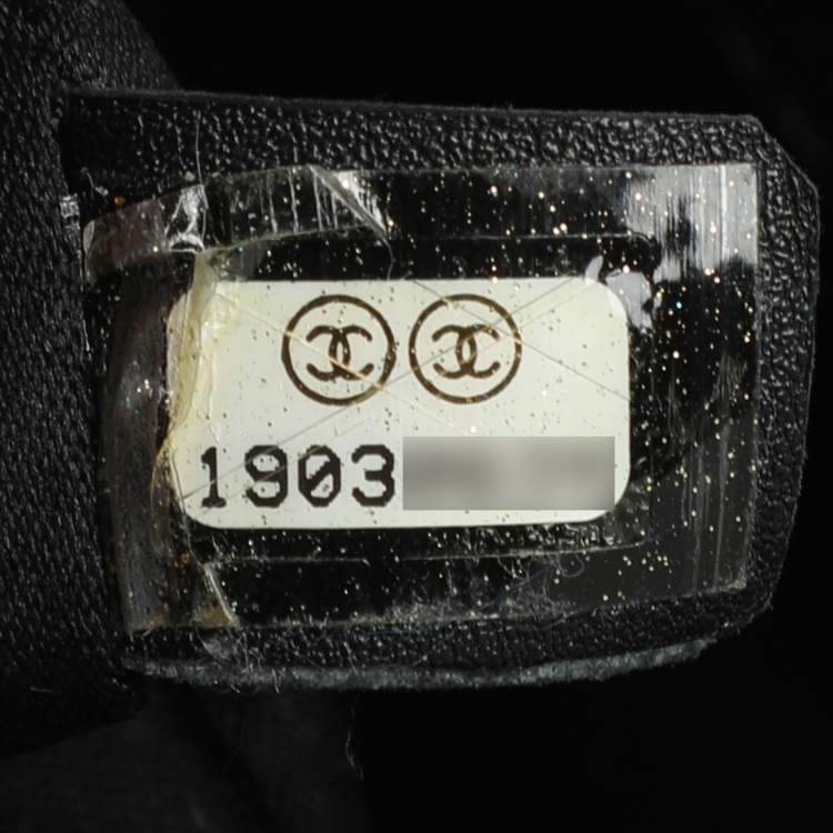 Pre Owned Chanel GST Black Caviar Leather Shopper Tote