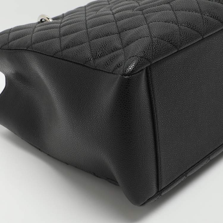 Pre Owned Chanel GST Black Caviar Leather Shopper Tote