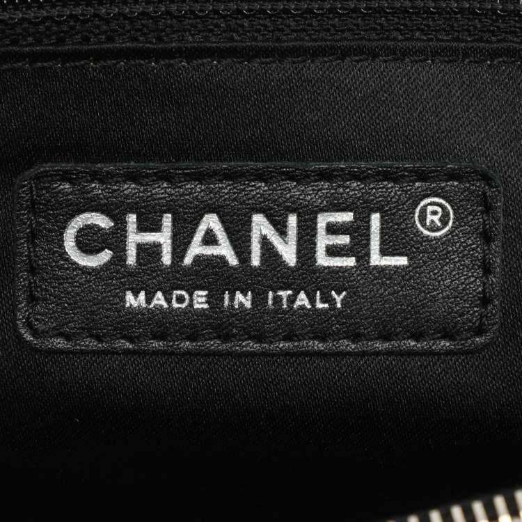 Pre Owned Chanel GST Black Caviar Leather Shopper Tote