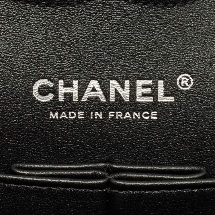 Pre Owned Chanel Classic Double Flap Medium Multicolor Tweed Shoulder Bag