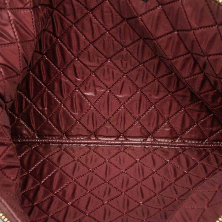 Pre Owned Chanel Black Large Quilted Caviar O Case Clutch