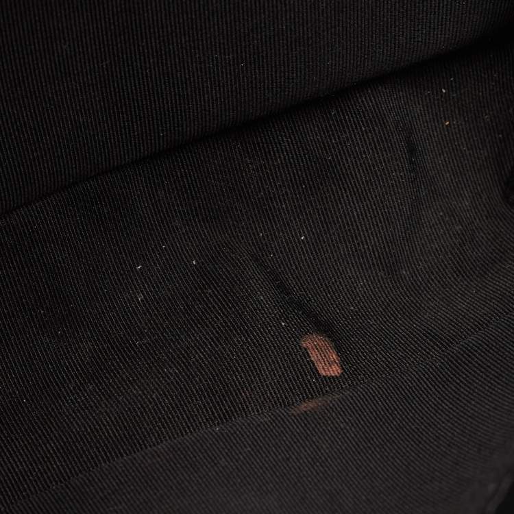 Pre Owned Chanel Boy Medium Black Quilted Caviar Leather Flap Bag