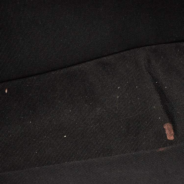 Pre Owned Chanel Boy Medium Black Quilted Caviar Leather Flap Bag