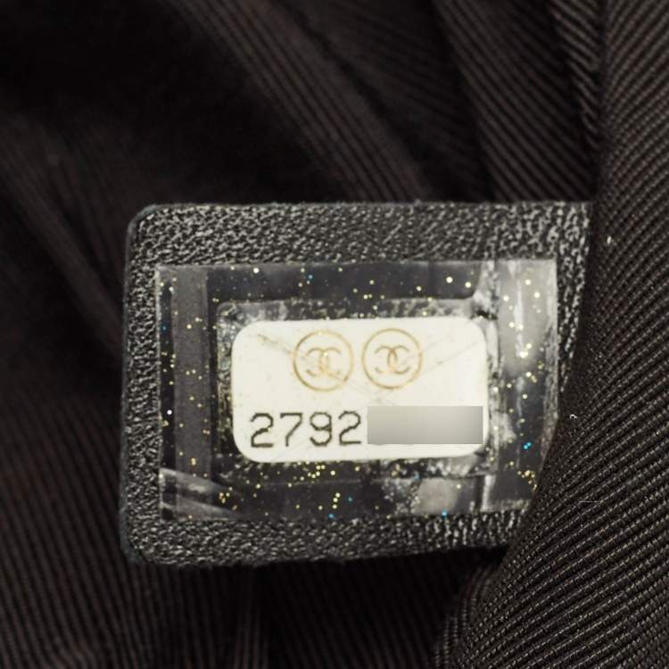 Pre Owned Chanel All About Waist Metallic Quilted Caviar Leather Belt Bag