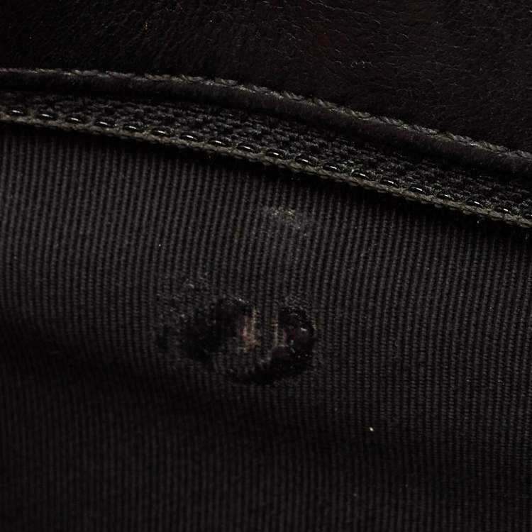 Pre Owned Chanel Jumbo Black CC Quilted Leather Flap Bag