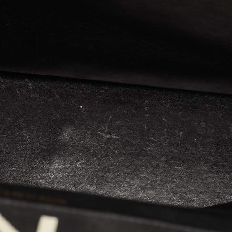 Pre Owned Chanel Large Black Canvas Coco Logo Vintage Bag