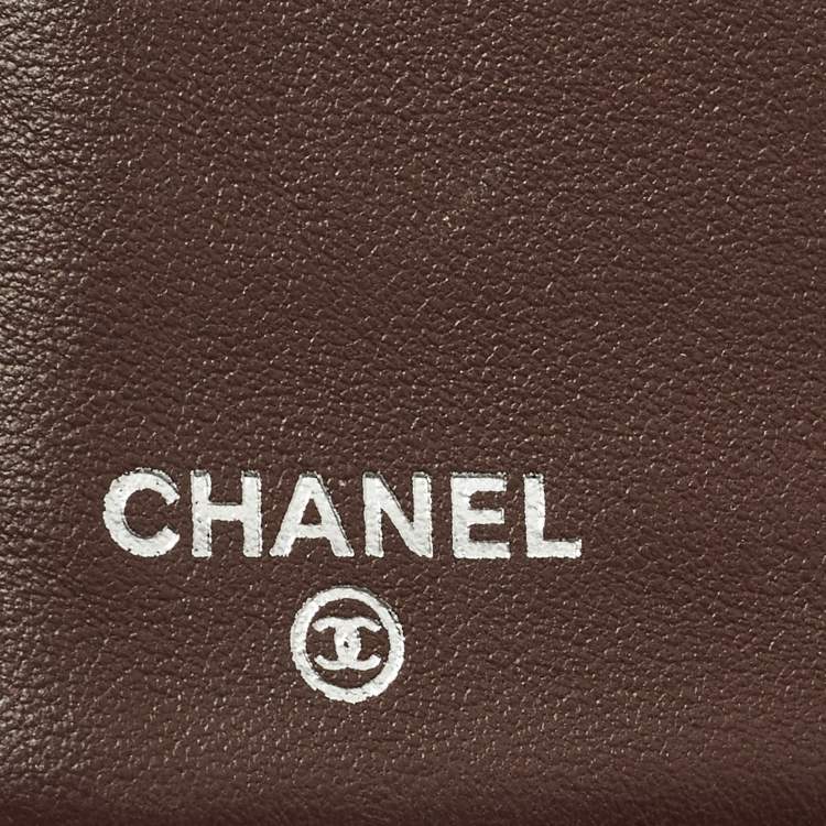 Pre Owned Chanel L Yen Black Quilted Leather Wallet