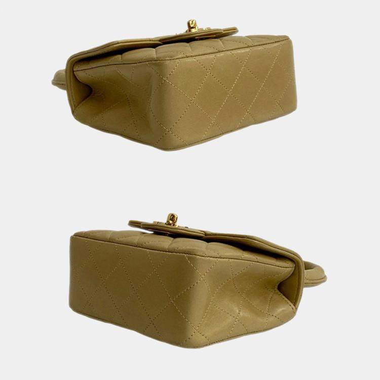 مملوكة مسبقًا Chanel Brown Lambskin Parent Child Kelly Set Top Handle Bag