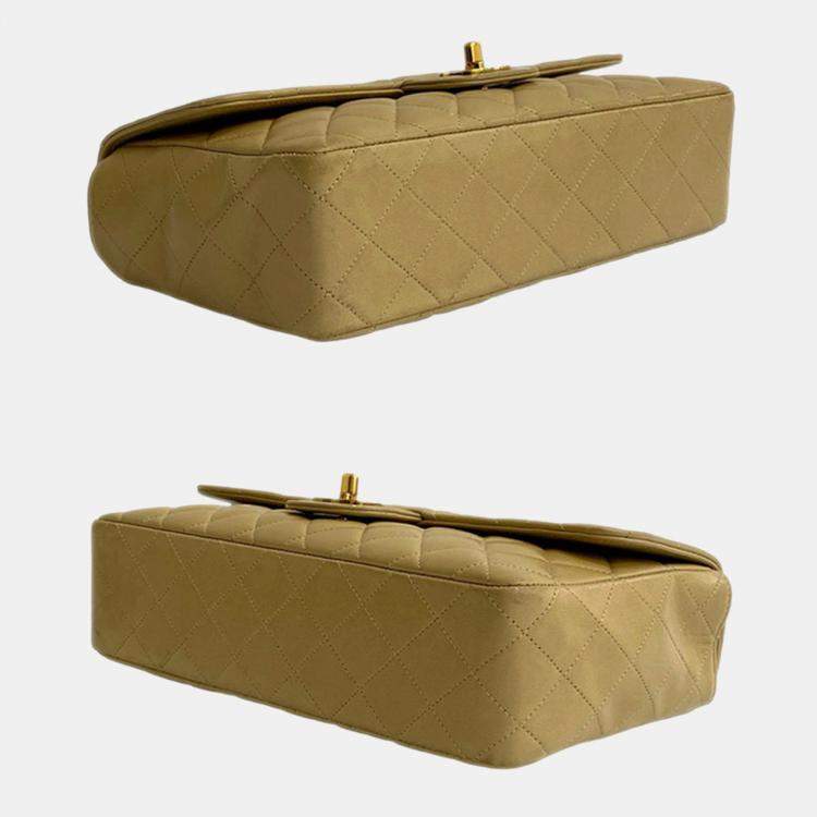 مملوكة مسبقًا Chanel Brown Lambskin Parent Child Kelly Set Top Handle Bag