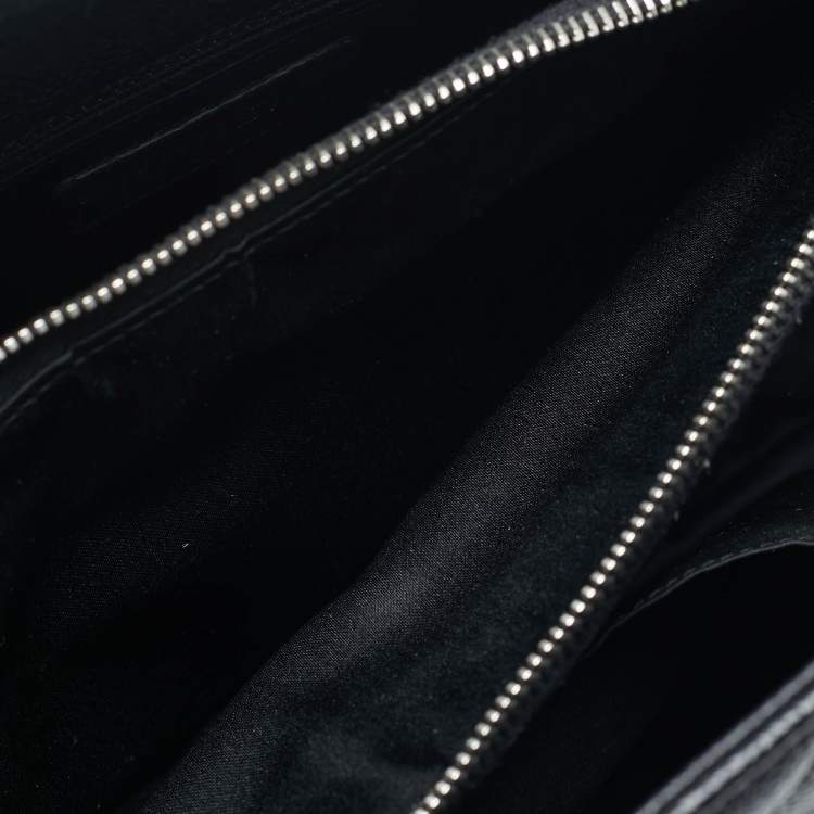 Pre Owned Chanel GST Black Quilted Caviar Leather Shopper Tote