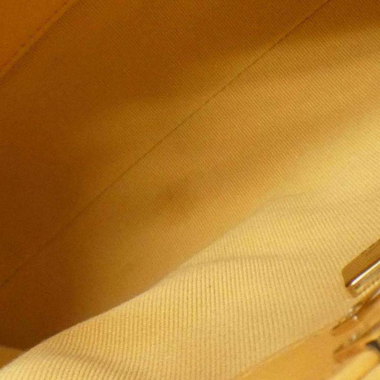 Pre Owned Chanel 31 Line Yellow Leather Handbag