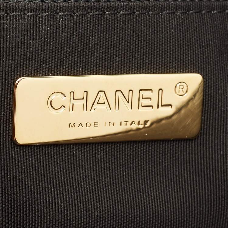 Pre Owned Chanel 19 Small Ombre Grey Quilted Wool and Leather Flap Bag