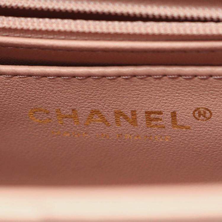 مملوكة مسبقًا Chanel Matelasse Top Handle Shoulder Bag Leather Pink