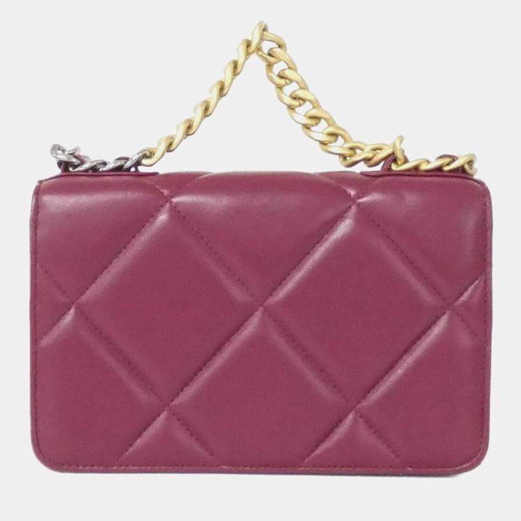 Pre Owned Chanel 19 Line Chain Wallet