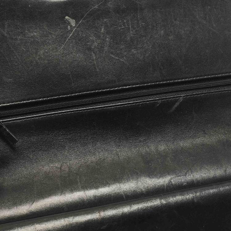 مملوكة مسبقًا Chanel Classic Double Flap Jumbo Black Quilted Leather Bag