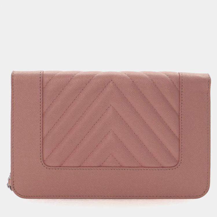 Pre Owned Chanel Caviar Mademoiselle Wallet On Chain (WOC)