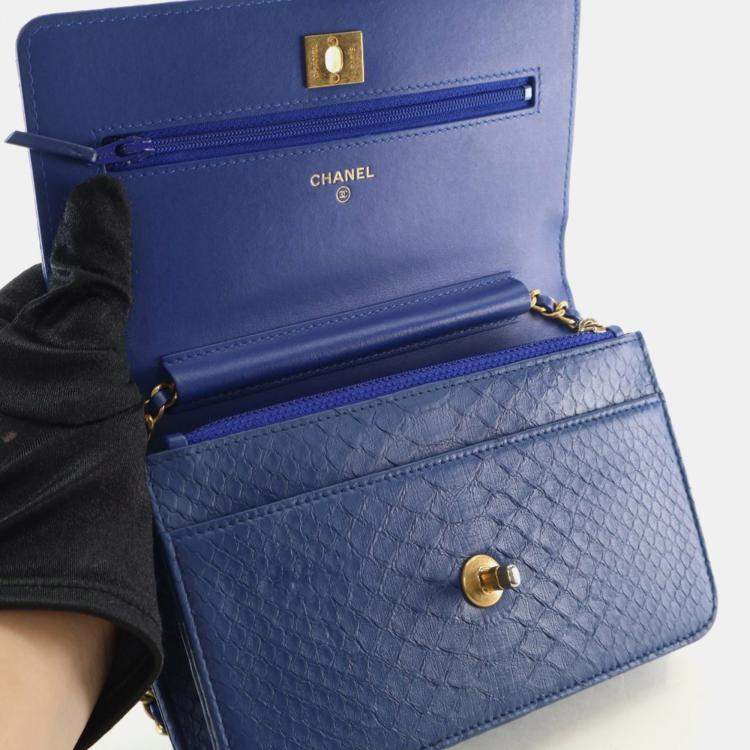 Pre Owned Chanel Python Wallet On Chain (WOC)