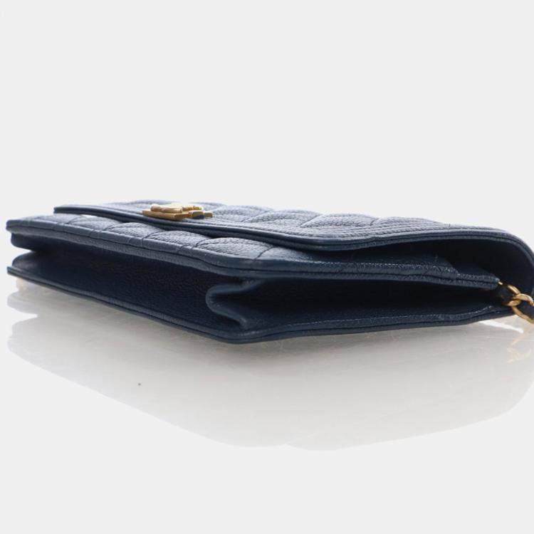 Pre Owned Chanel Caviar Boy Wallet On Chain (WOC)
