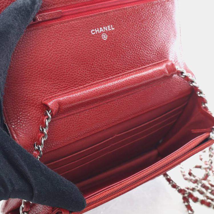 Pre Owned Chanel Caviar Wallet On Chain (WOC)