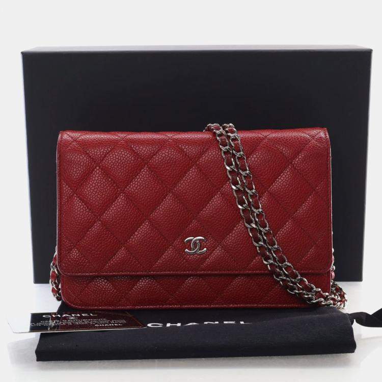 Pre Owned Chanel Caviar Wallet On Chain (WOC)