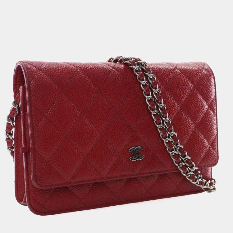 Pre Owned Chanel Caviar Wallet On Chain (WOC)