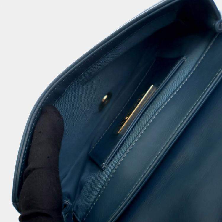 Pre Owned Chanel Mini Lambskin Curved Shoulder Bag