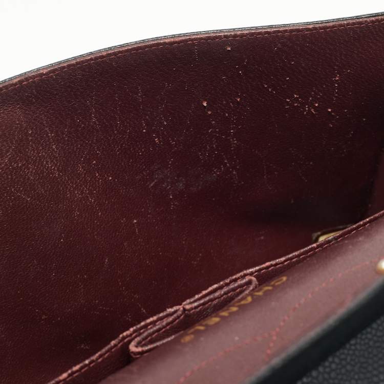 مملوكة مسبقًا Chanel Classic Double Flap Jumbo Black Quilted Caviar Leather Bag