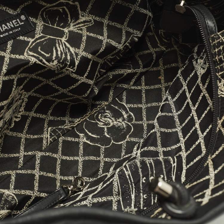 Pre Owned Chanel 31 Rue Cambon Black Leather Tote