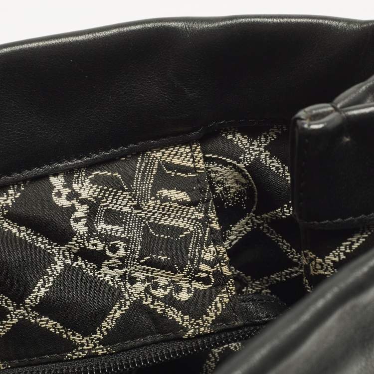 Pre Owned Chanel 31 Rue Cambon Black Leather Tote