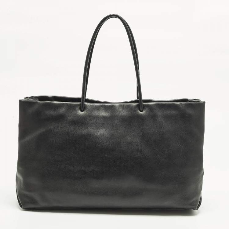 Pre Owned Chanel 31 Rue Cambon Black Leather Tote