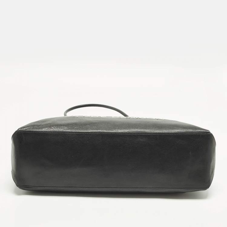 Pre Owned Chanel 31 Rue Cambon Black Leather Tote