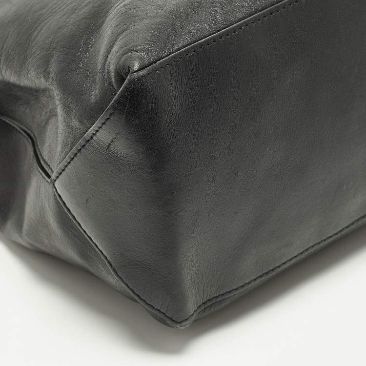 Pre Owned Chanel 31 Rue Cambon Black Leather Tote