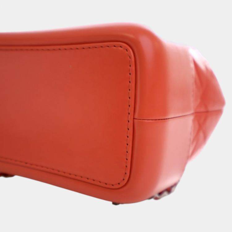 Pre Owned Chanel Red Small Aged Calfskin Gabrielle Backpack