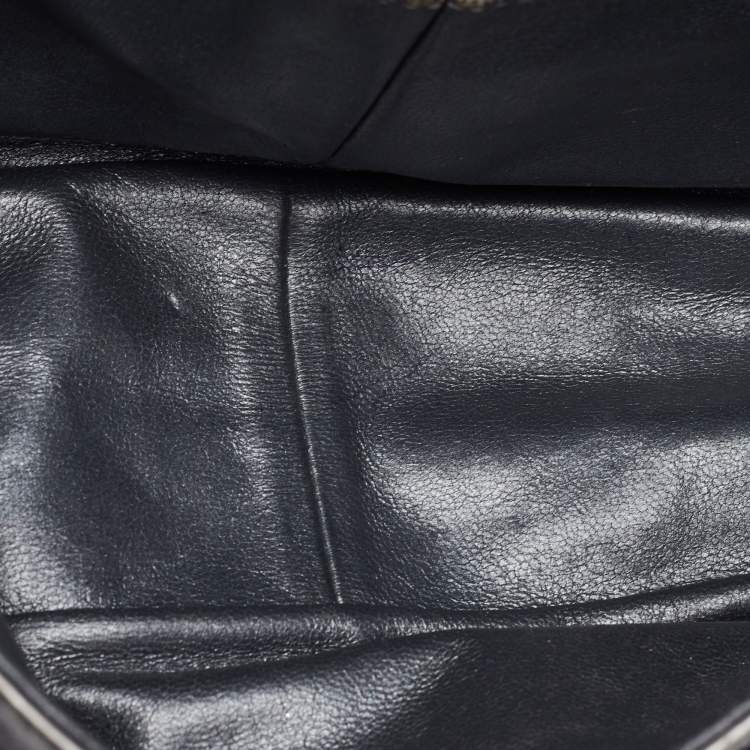 Pre Owned Chanel Classic 226 Reissue 2.55 Grey Quilted Aged Leather Double Flap Bag