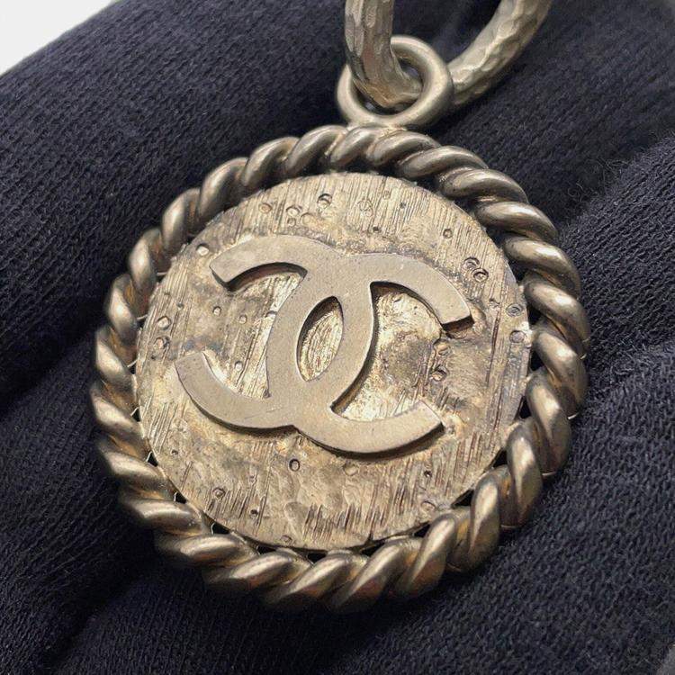 Pre Owned Chanel Medallion Tote Black Caviar Leather