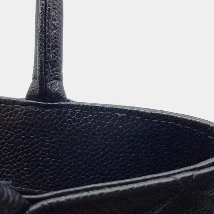 Pre Owned Chanel Medallion Tote Black Caviar Leather