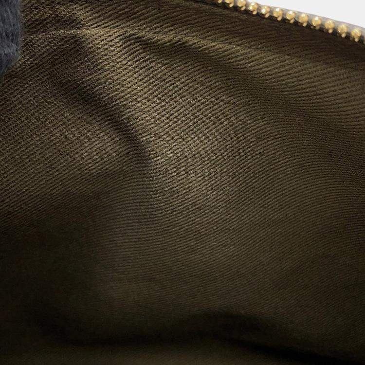 Pre Owned Chanel Cc Logo Chain shoulder Bag Brown Leather