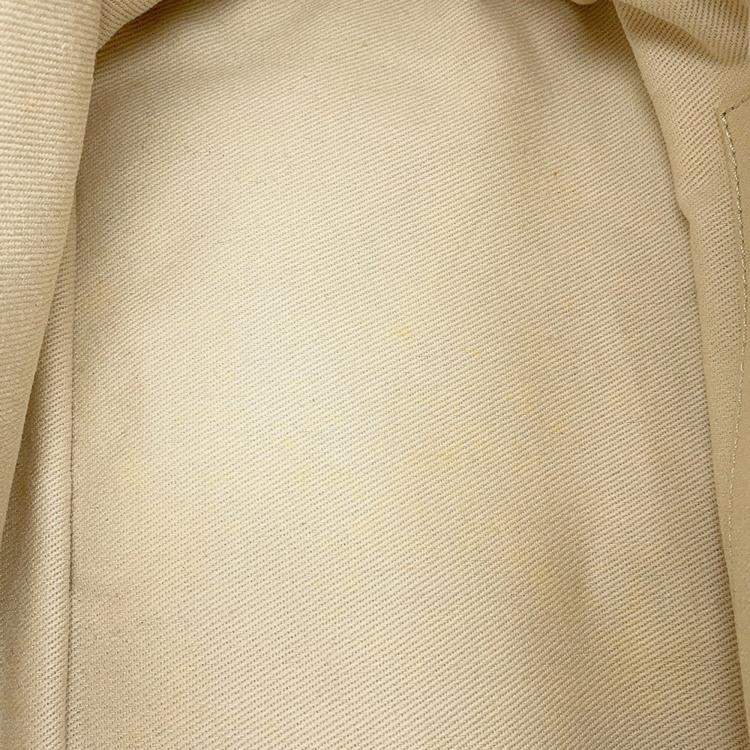 Pre Owned Chanel Matelasse Chaintote Bag Ivory Caviar Leather