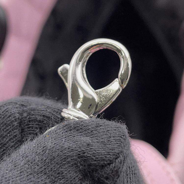 Pre Owned Chanel Cambon Line Large Tote Pink/Black Leather Size Large