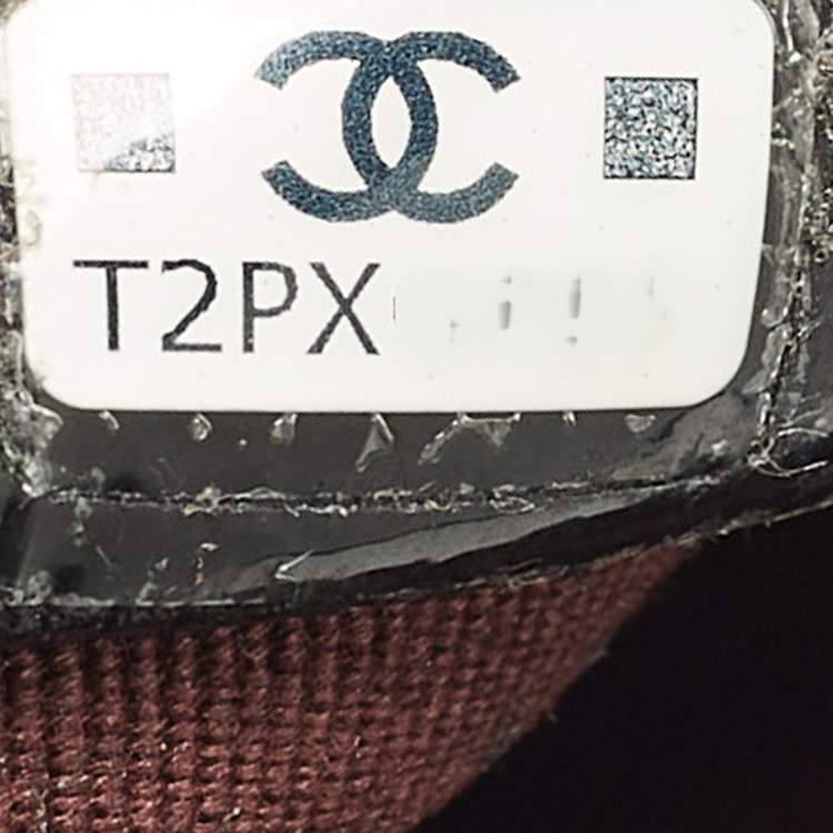 Pre Owned Chanel O Case Large Black Quilted Caviar Leather Zip Pouch Clutch