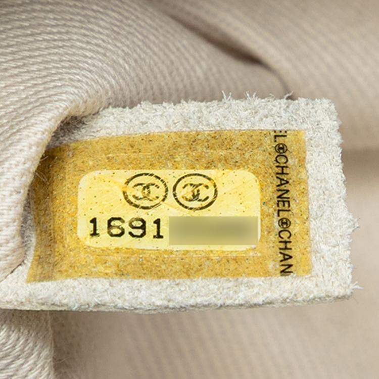 Pre Owned Chanel Brown Mini Quilted Metallic Calfskin Lady Pearly Flap