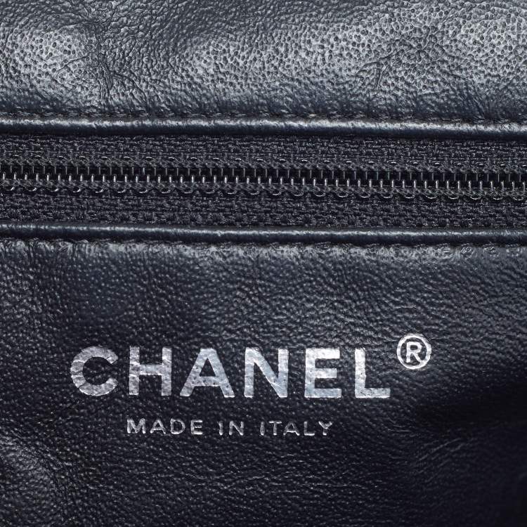 Pre Owned Chanel Timeless Black Quilted Leather Clutch