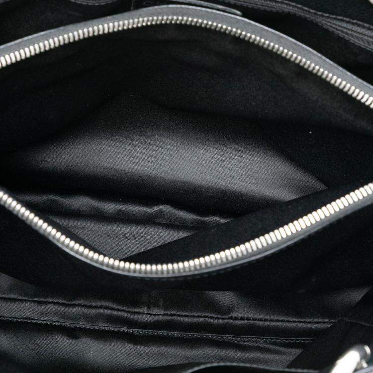 Pre Owned Chanel Black Caviar Grand Shopping Tote