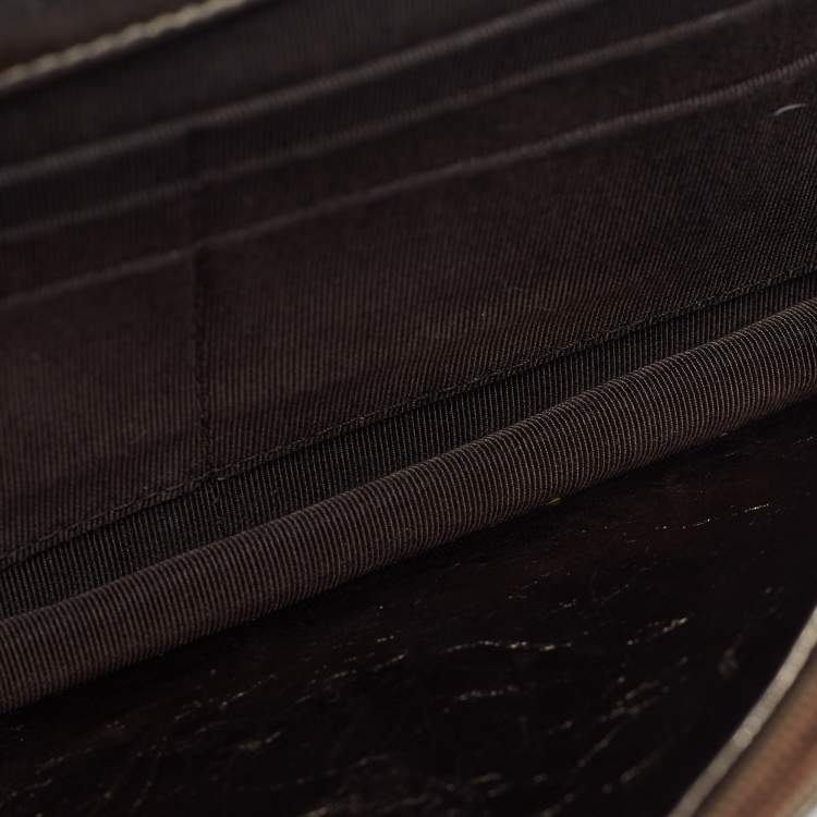 Pre Owned Chanel Reissue WOC Metallic Quilted Leather Bag